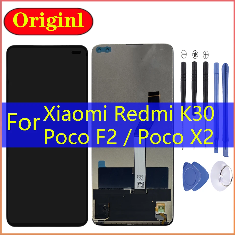 

AAA+Original For Xiaomi Redmi k30 Display With Frame For POCO X2 F2 LCD Touch Screen replacement Digitizer Assembly Parts