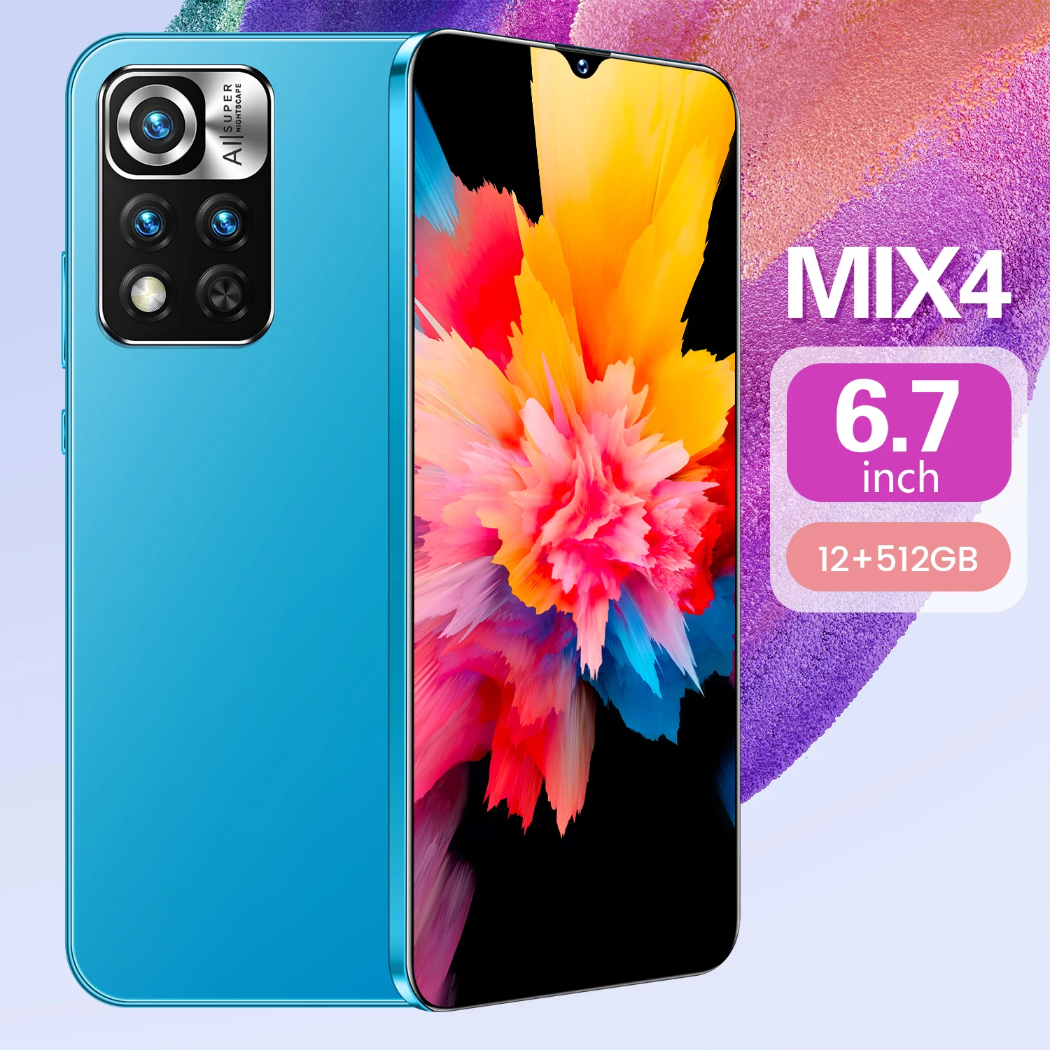 Официальный смартфон xioami Mix 4 Pro 6 7 дюйма-120 Гц AMOLED | Тройная камера МП 40 Вт турбо