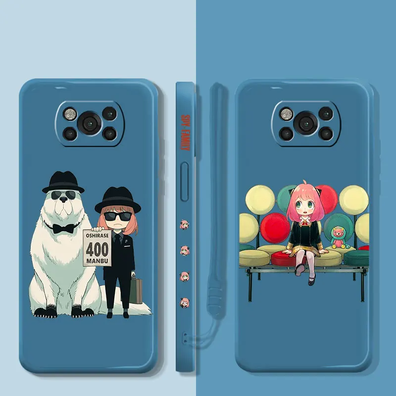 

Original Liquid Premium Kawaii Anya SPY Family For Xiaomi POCO M4 Pro 10 Ultra 10T 11 Pro 11T MI 11 lite F3 X4 M3 X3 NFC Cover