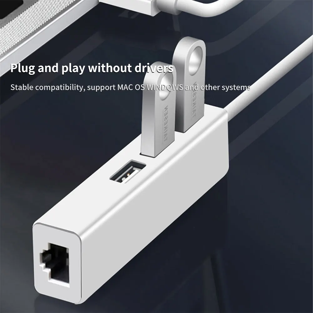 HONGDAK 4 в 1 USB 2 0 разветвитель для компьютера PD Зарядка порта док-станция RJ45 типа с