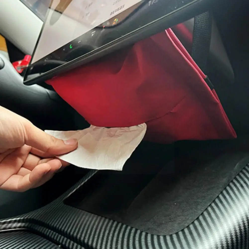

Автомобильный скрытый Держатель салфеток для Tesla Model 3 Y замшевый подлокотник для спинки сиденья салфетка сумка для хранения центральной консоли автомобильные аксессуары T0K9