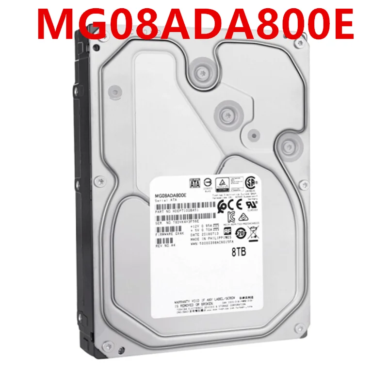 

New Original HDD For Toshiba 8TB 3.5" 128MB SATA 7200RPM For Enterprise Hard Drive For MG08ADA800E