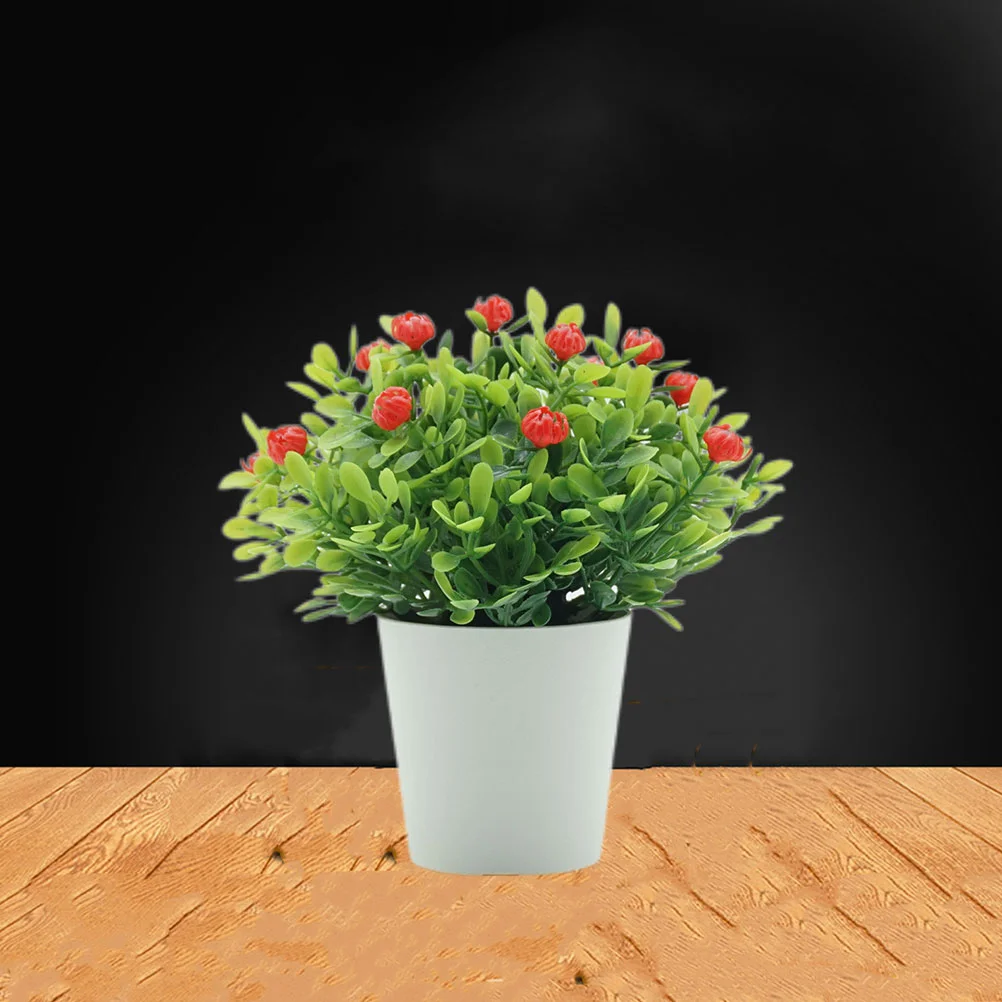 

4 pcs Artificial Potted Fake Potted Plants Faux Potted Decorative Bonsai