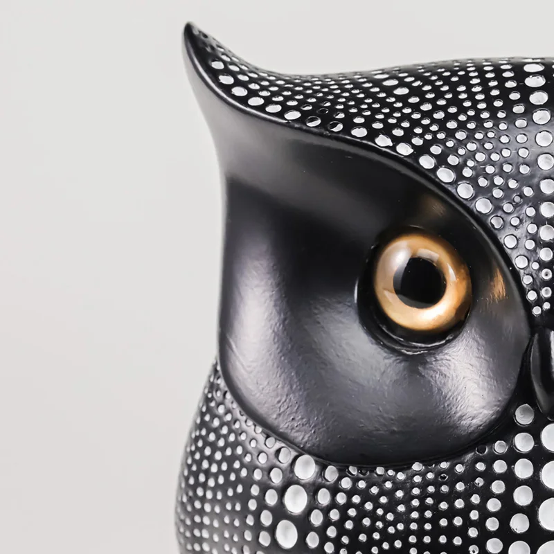 Винтажные фигурки совы домашний декор статуи из смолы Artlovin с круглым дизайном