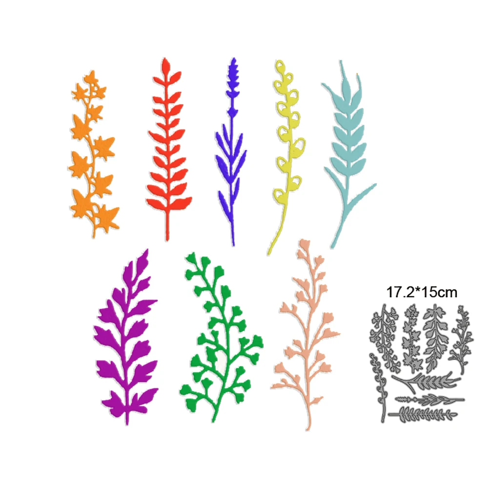 

8pcs/set Leaves Flowers New Arrival 2022 Metal Cutting Dies Decoration DIY Scrapbooking Craft Stencils Embossing Cut Die