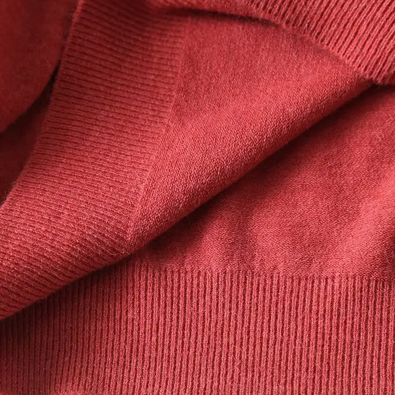 Увядливый скандинавский минималистичный модный базовый вязаный свитер пуловер