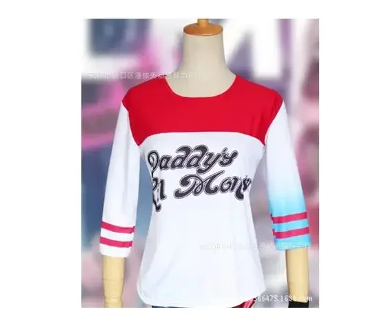 Детская футболка на Хэллоуин косплей костум Квинн отряд Харли монстр броки