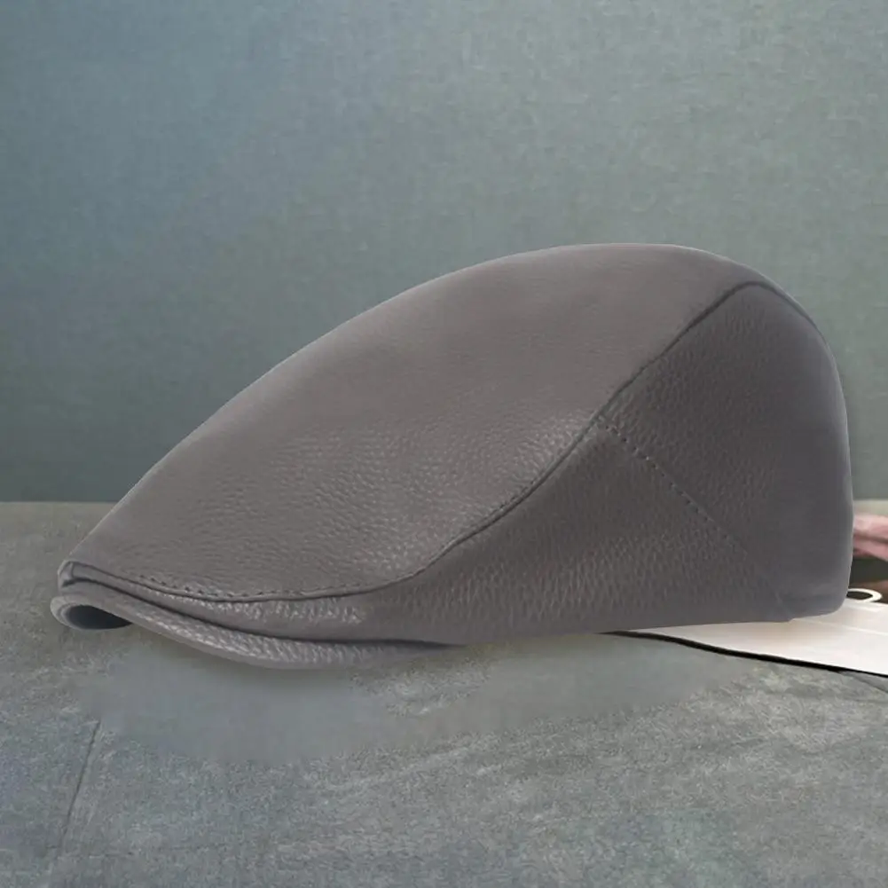 

Мужская шапка ветрозащитная с защитой от царапин Водонепроницаемая дышащая легкая очистка художественный стиль застежка на пуговицах мужской берет модный аксессуар