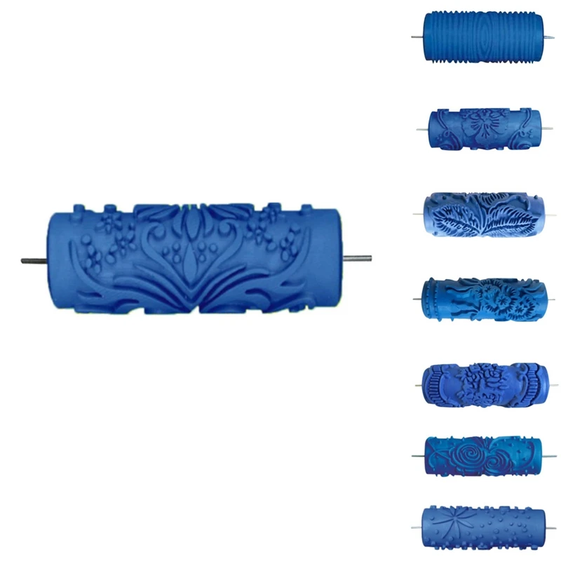 5-дюймовый тисненый валик для краски рукав текстура стены трафарет кисть узор