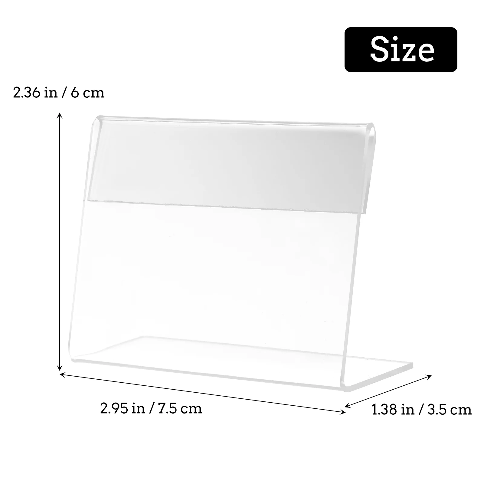 

5 Pcs Multifunction Display Deck Cards Tag Supermarket Sign Acrylic Desktop Menu Storage Rack