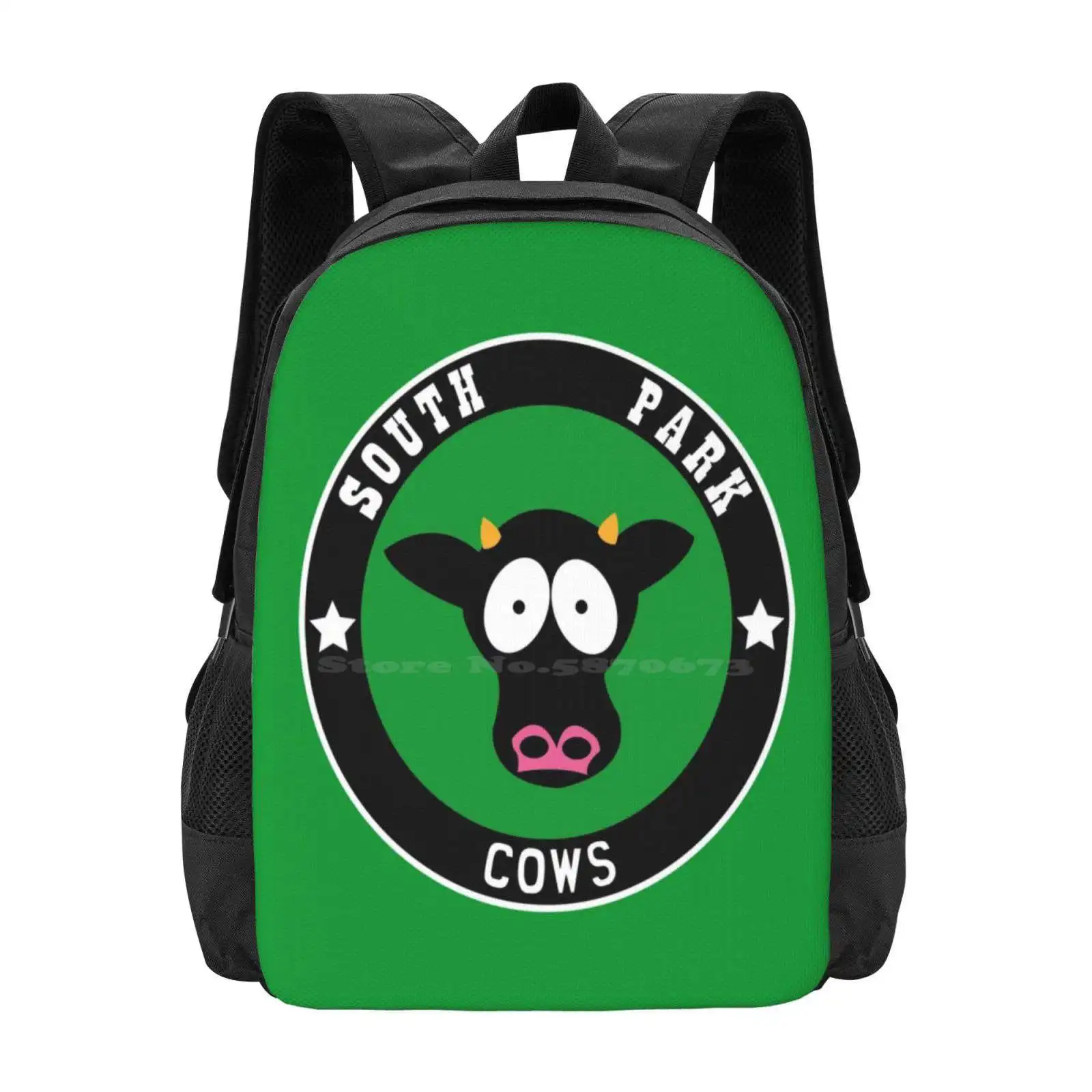 Cows Hot Sale Backpack Fashion Bags Cows Matt Stone Trey Parker Kyle Broflovski Kenny Mccormick Stan Marsh Eric Cartman Comedy