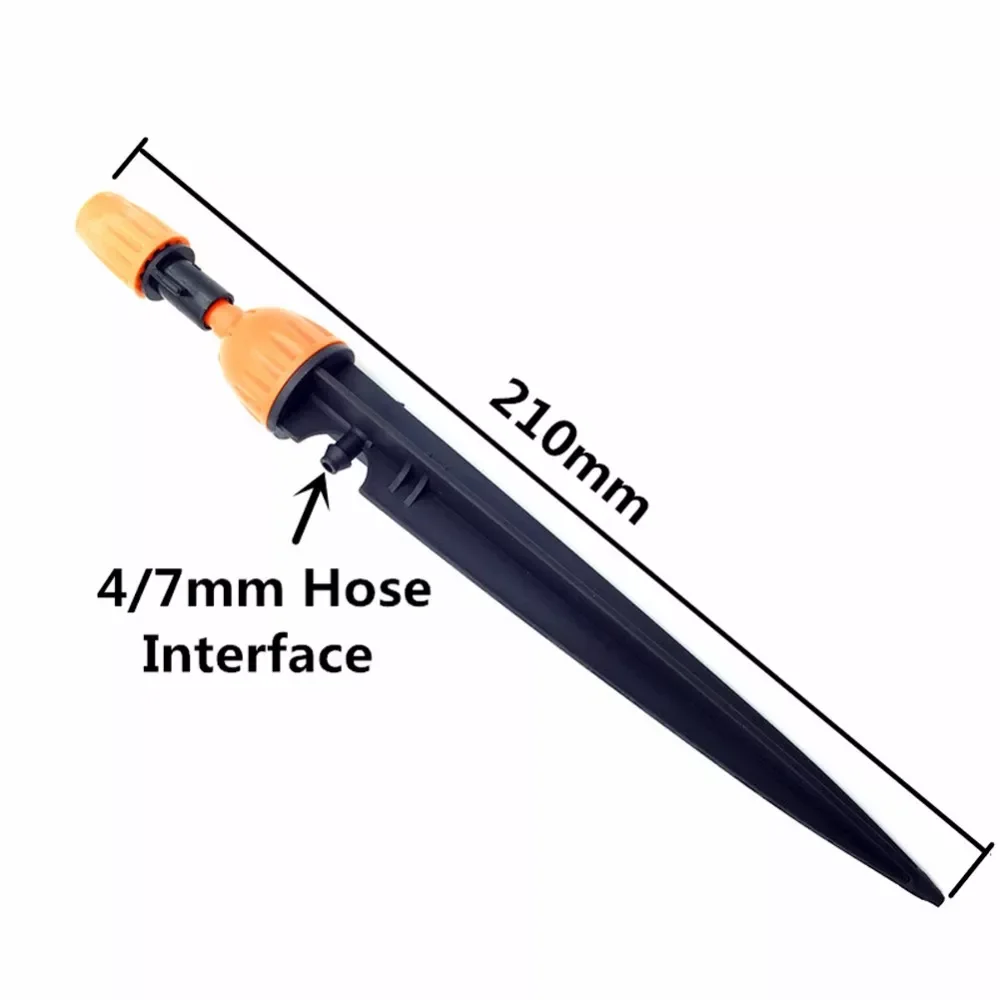 

100 шт. регулируемые сопла капельницы 4/7 мм, шланг с зазубринами, соединители для садовой системы орошения газона, фитинги