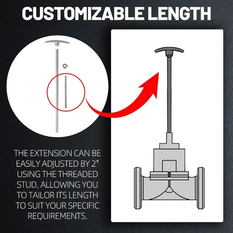 Металлические ручки канализационных клапанов для автодомов 6/9 дюймов простая