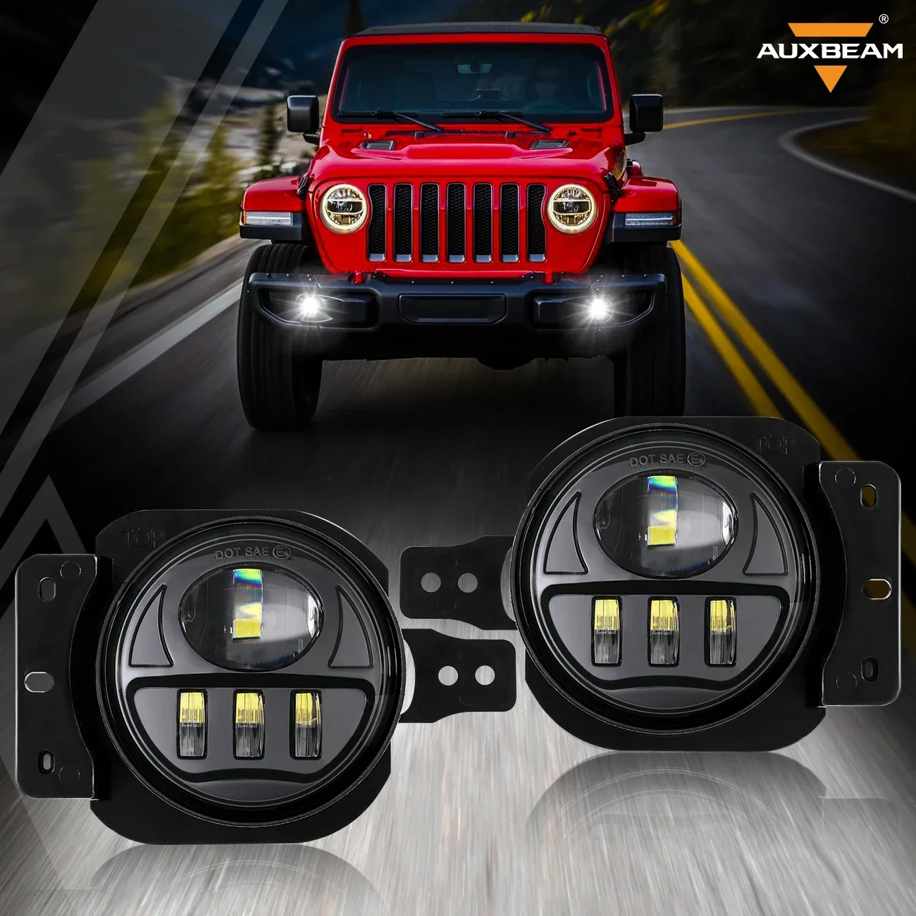 

Фонари противотуманные для Jeep Wrangler JL 2018-2023, 12 В, 6000K, IP67, 1 пара