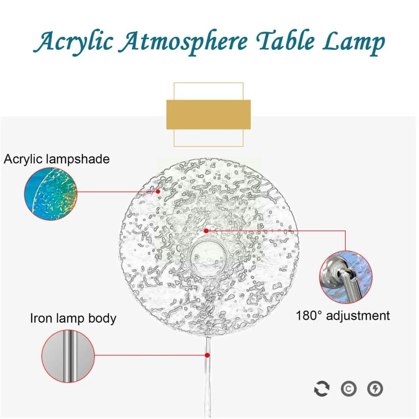 

New Romantic Acrylic Sunflower Table Lamp Usb Bedroom Bedside Atmosphere Lamp Lamp Night R2t9