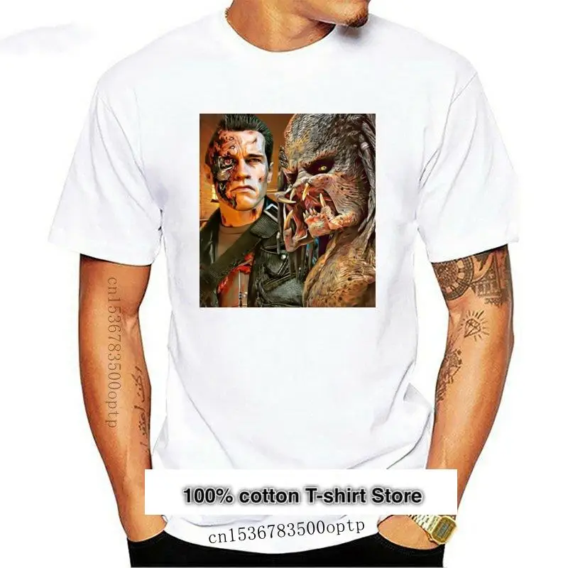 Nuevo Terminator del depredador camiseta (2021) negro camiseta M-Xxxl modelos básicos Tee Shirt