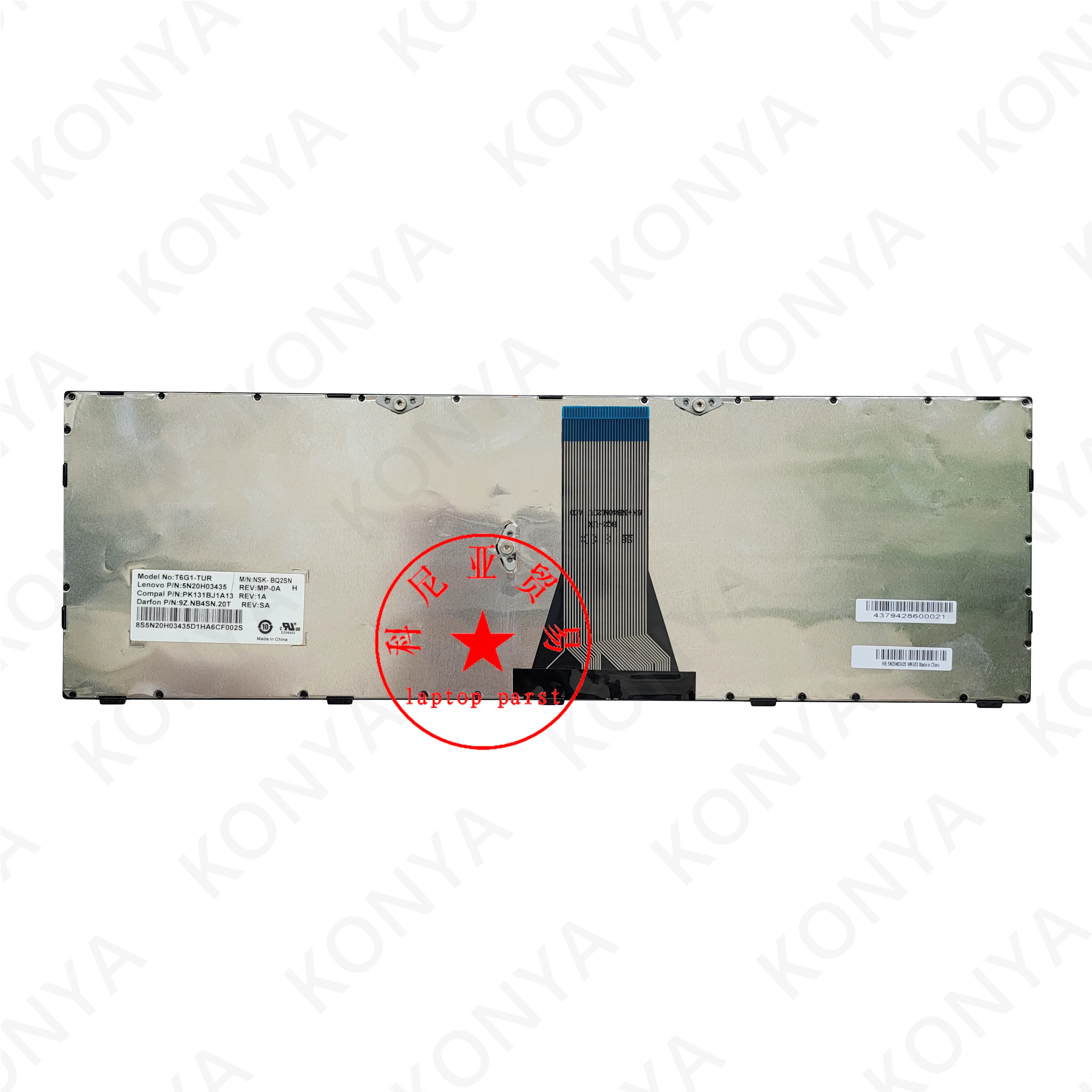 Новая Оригинальная встроенная клавиатура для ноутбука Lenovo IdeaPad 500-15ISK Series 5N20H03421