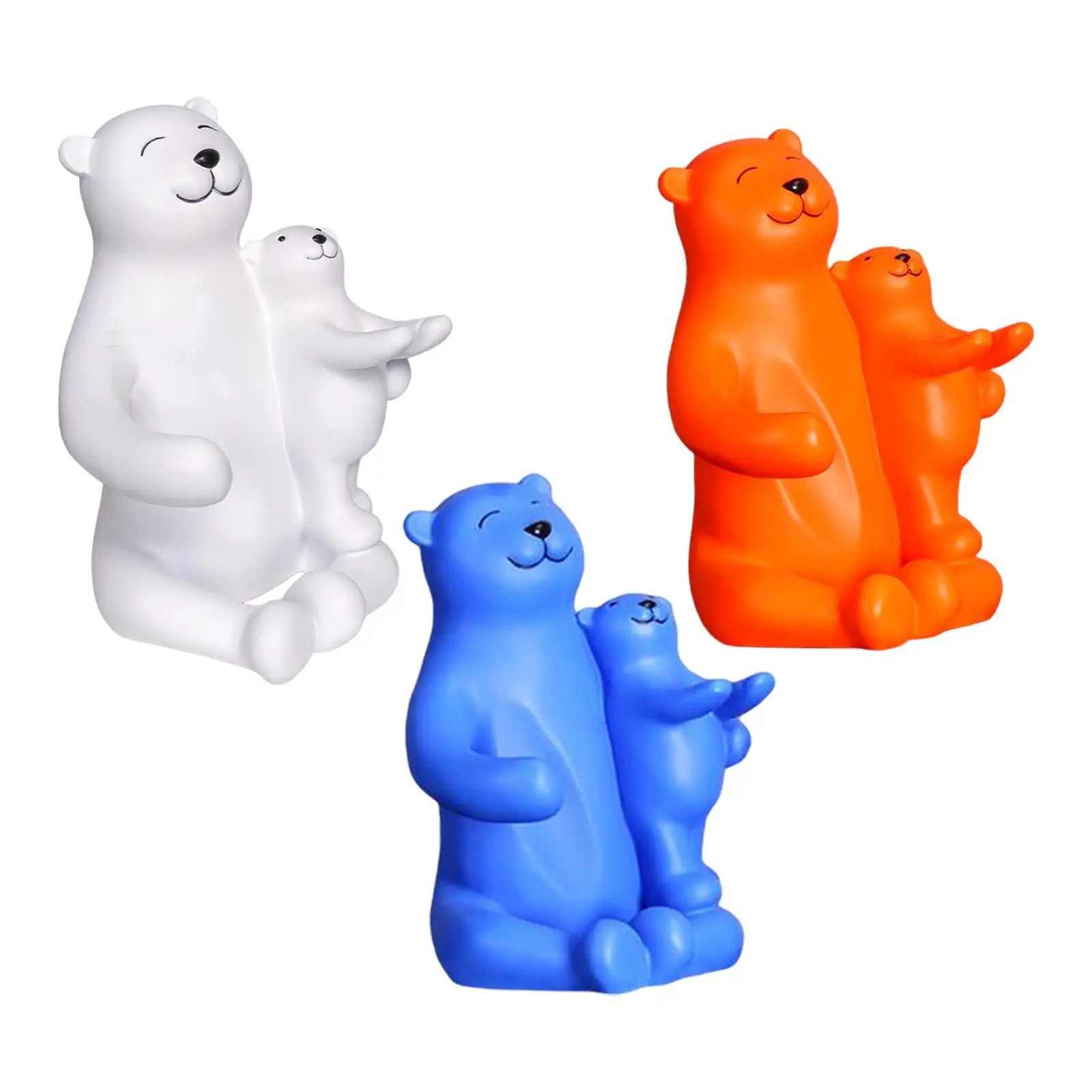 

Cute Bear Storage Rack Animal Statue Decorative Sculpture Holder Ornament Shelf for Kitchen Display Wedding Tabletop Pantry