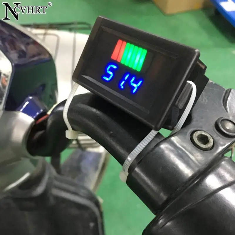 

Car Battery Charge Level Indicator 12V 24V 36V 48V 60V 72V Lithium Batteries Capacity Meter Tester Display LED Tester Voltmeter