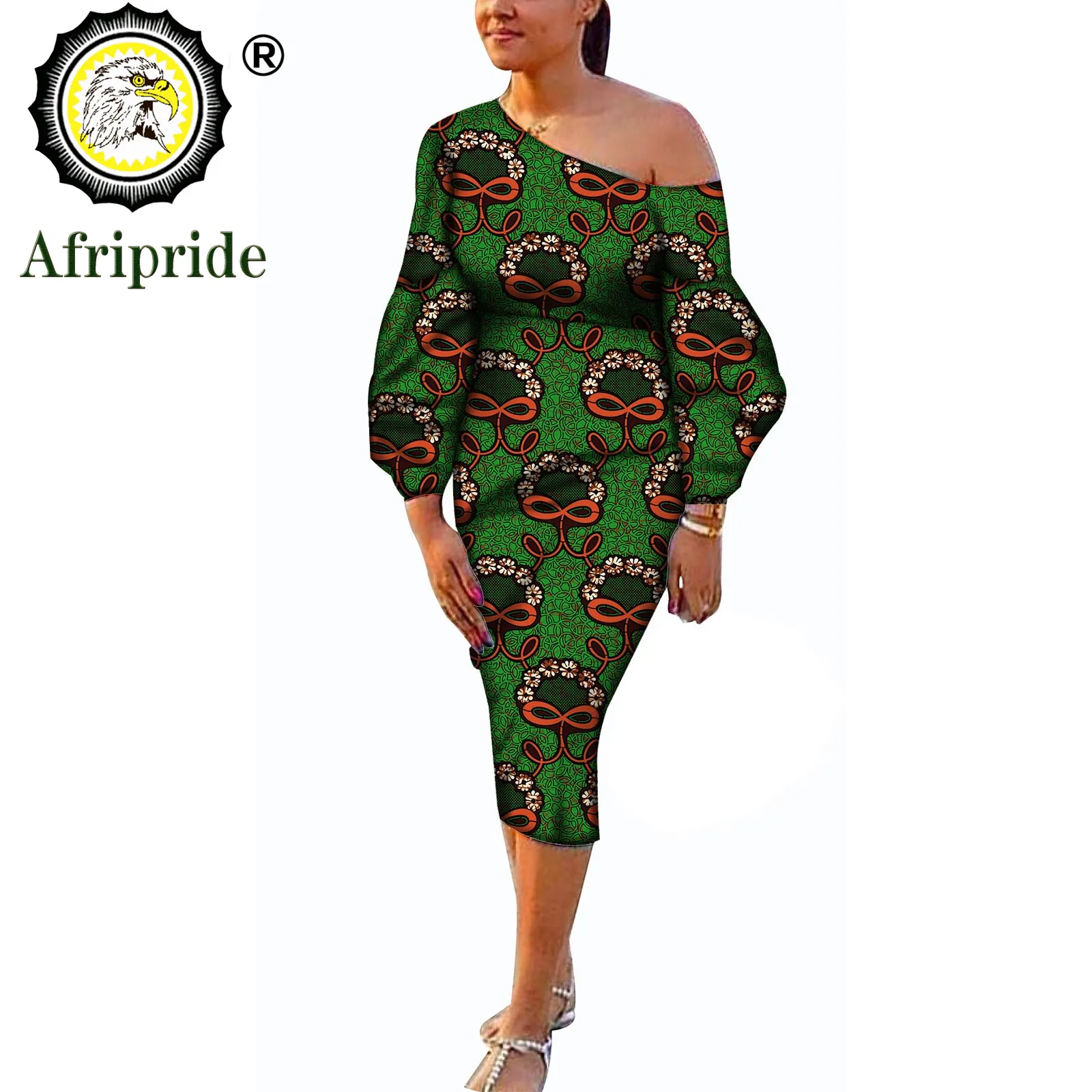 African Dresses for Women Spring&autumn New Style Pure Cotton  Middle Wrist Sleeve  Ankara Print Bazin Riche Dashiki S1825042