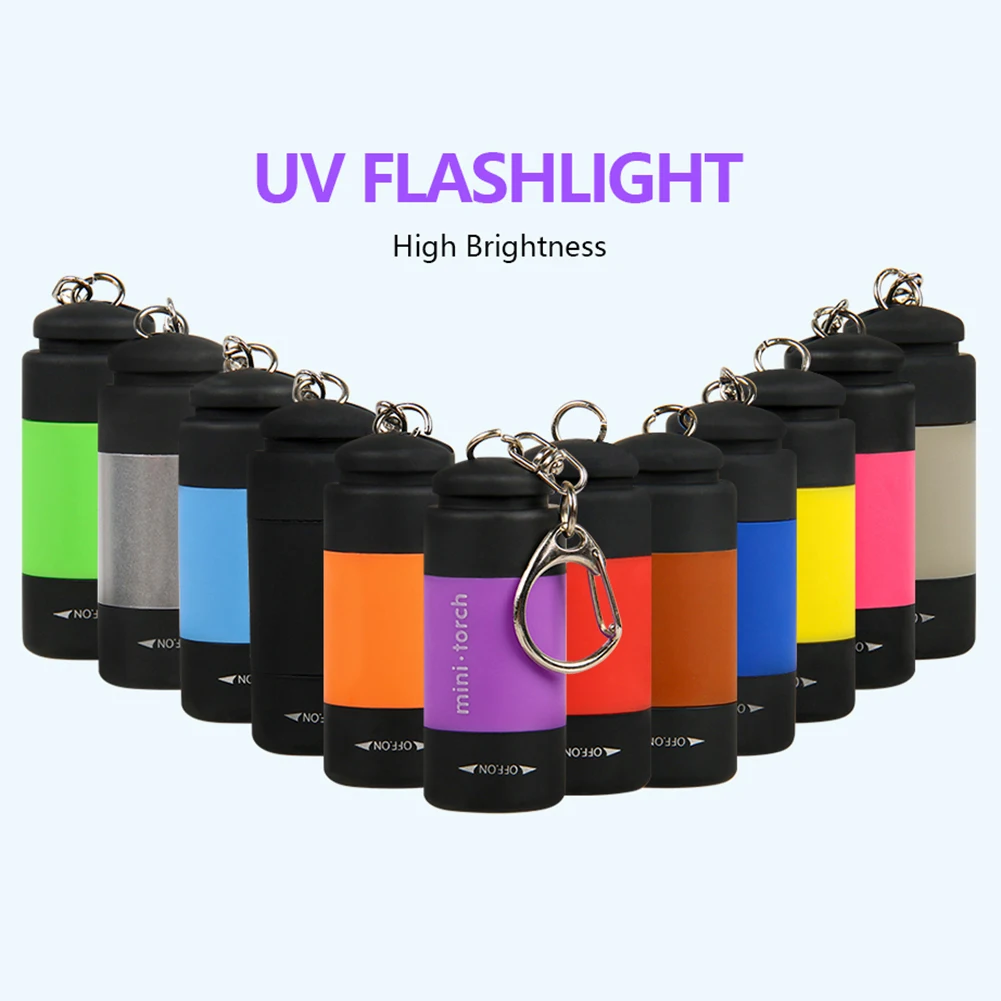 

1pc Purple Light Uv Waterproof Flashlight Usb Charging Fishing Light Squid Lamp 5.3*2.2cm 16.5g Portable Lanterns Lighting