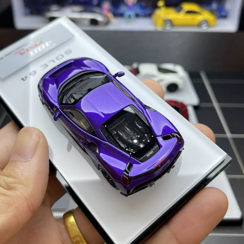 RW & SOLE 1:64 488pista, реалистичная модель автомобиля из смолы, для коллекции взрослых, предмет для демонстрации, подарок для детей. В наличии. (art.: 3920dad89b224) - 3920dad89b224