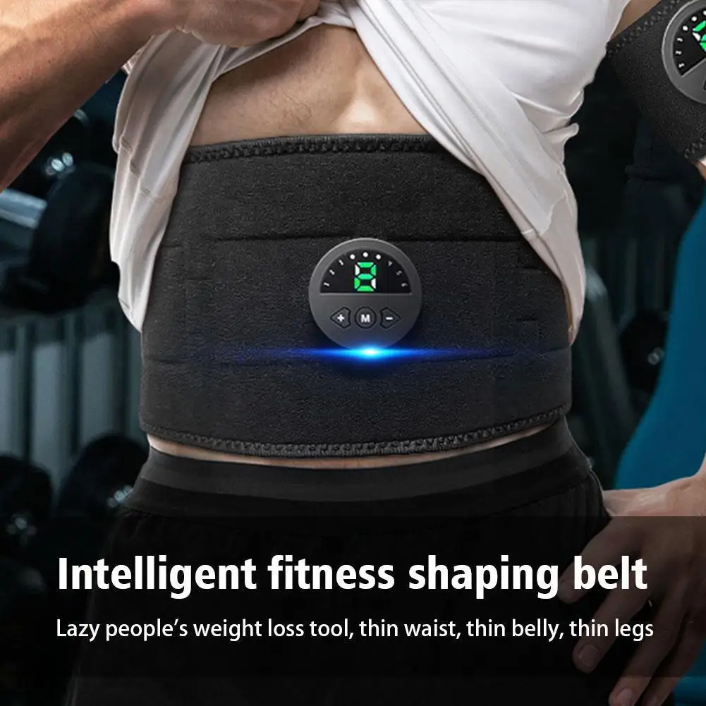 

EMS Electric Abdominal Body Slimming Belt Smart Abdomen Weight Belt Fat Fitness Burn Lose Muscle Stimulator Massager Slimmi G4E5