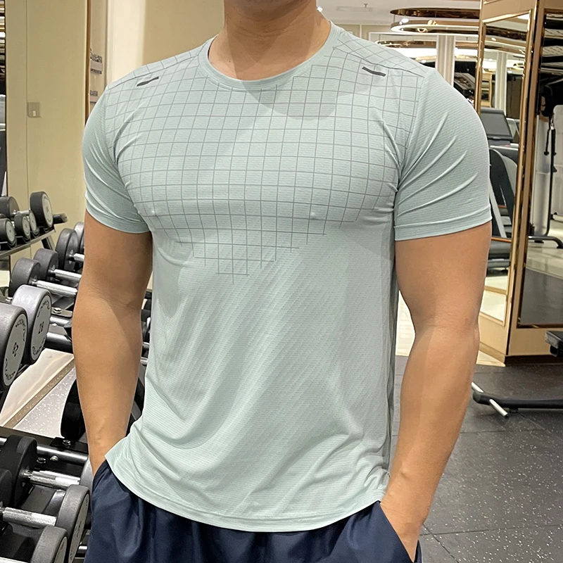 Gym Shirts Men Trainning Run Football Jerseys Workout Causal 3D Print Quick Drying Tee Compression New Fashion Short T Shirts