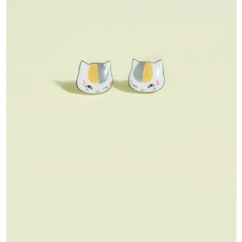 

1 пара сережек книга друзей Нацумэ Nyanko-sensei Висячие Ушные Кольца реквизит для косплея