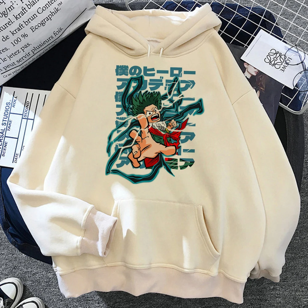 

Женская толстовка с длинным рукавом и принтом «Моя геройская Академия»