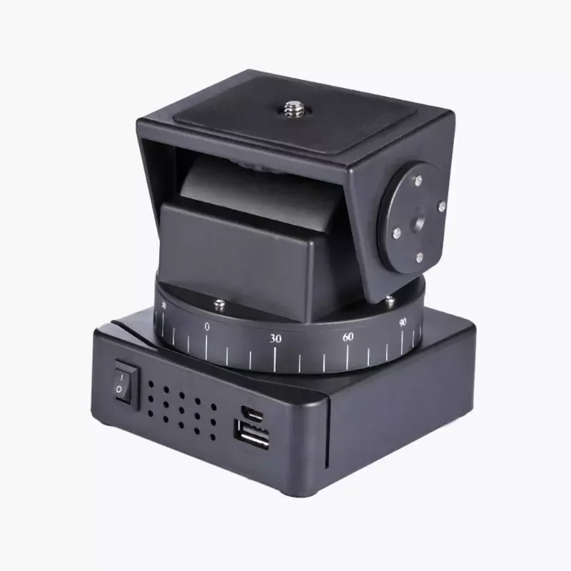 

YT-260 Pan Tilt Head Motorized Rotation Panoramic Tripod Head PTZ Remote Control for Camera Phone Professional Photography Tool