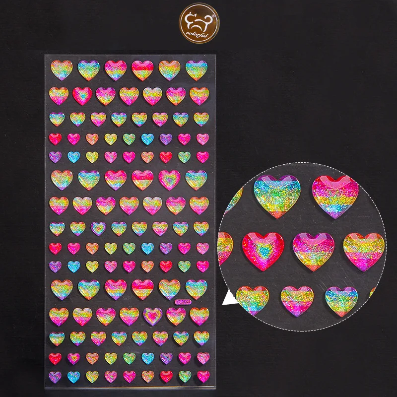 

Радужные градиентные 3D наклейки