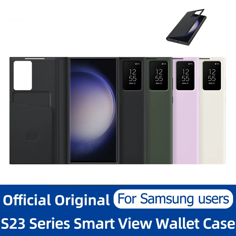 

AEVYVKV для Samsung Smart View, чехол-книжка с бумажником для Samsung Galaxy S23 Ultra SM-S918B S23 Ultra S23 + S23 S-View, чехол для телефона