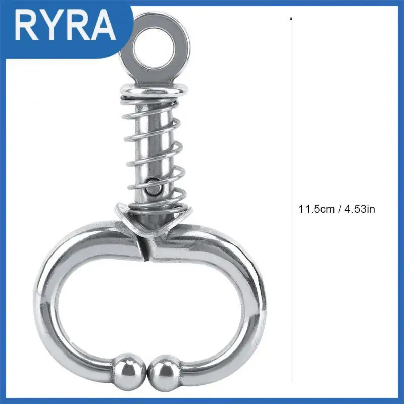 

For Bull Ox Cow Livestock Nose Clips Smooth Stainless Steel Bovine Traction Clasp Rust Proof Cattle Nose Rings Metal