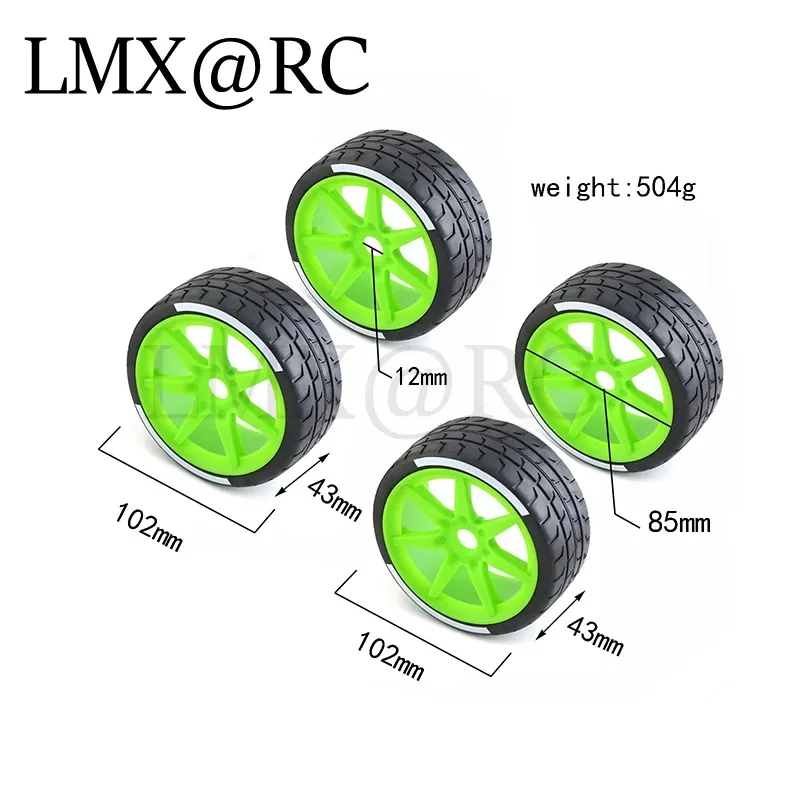 4 шт. 42x100 мм 42/100 шина 17 шестигранное колесо для 1/7 ARRMA ИНФРАКЦИЯ из болтов