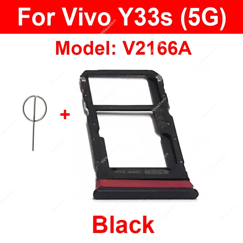 Фото Лоток для SIM-карты для Vivo Y33s Y35 Y35m Y36 Y36i Y36t 4G 5G Лоток для SIM-карты Держатель адаптера для карт Запасные части №2