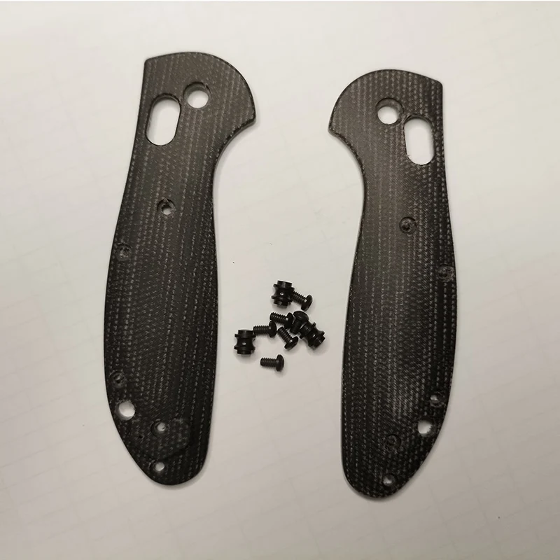 1 Пара черных весов из льняного материала для оригинального Benchmade Mini Griptilian 555 556 557