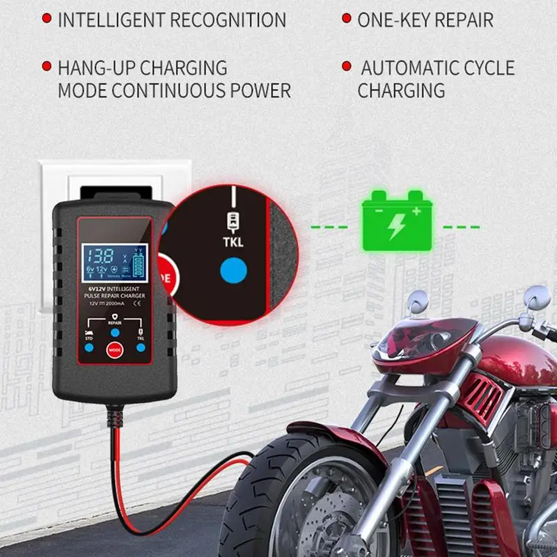 Умное зарядное устройство для автомобиля автоматическое поплавковое