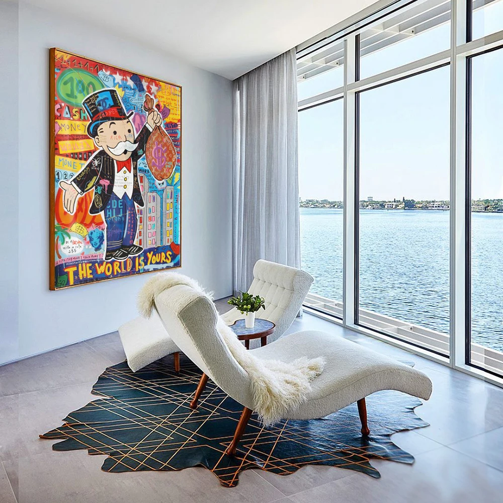 Поп-арт уличный стиль граффити настенный постер современная мода домашний декор