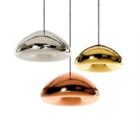 goldsilvercopper lampshade glass pendant light fixtures modern lighting dining room nordic contemporary kitchen restaurant
