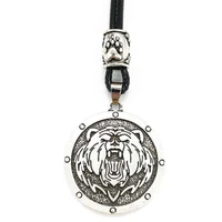 nostalgia bear pendant paw bead accessories viking jewelry slavic veles amulet men necklace dropshipping