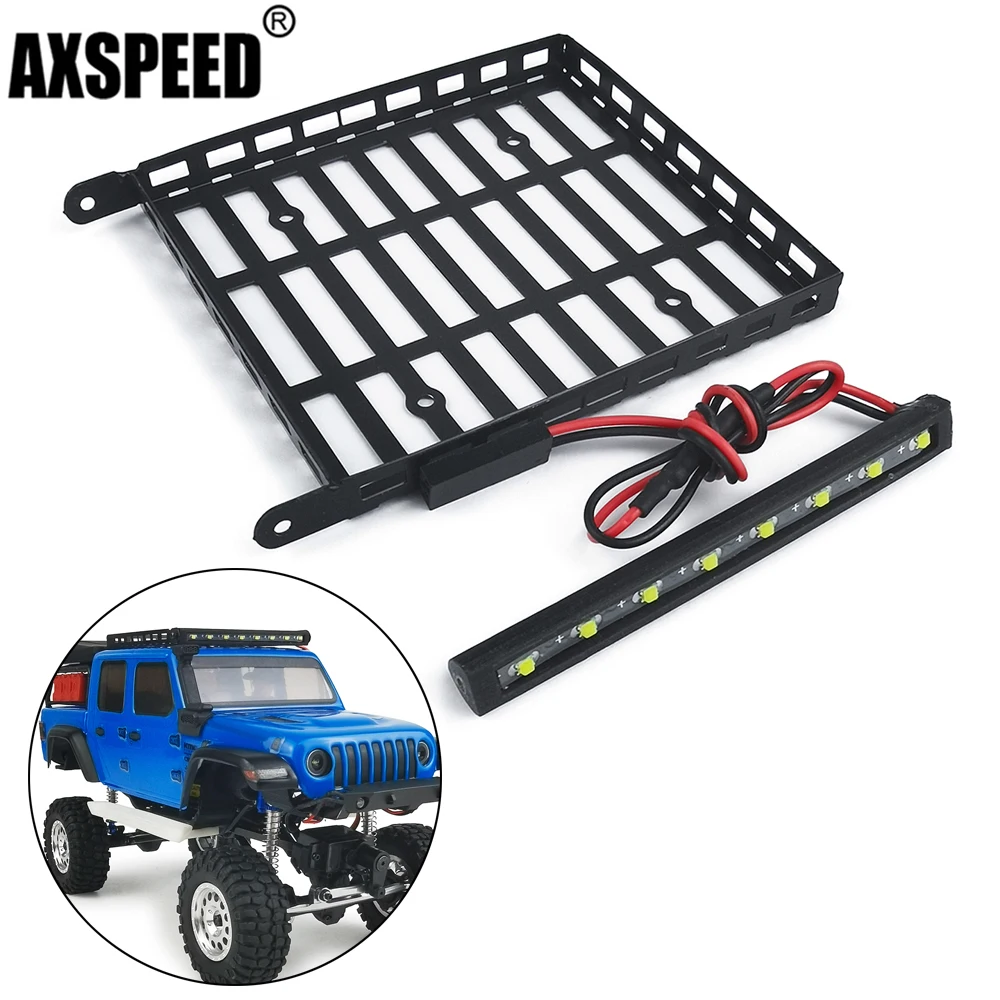 Подставка для багажа AXSPEED из нержавеющей стали со светодиодной подсветкой 1/24 Axial