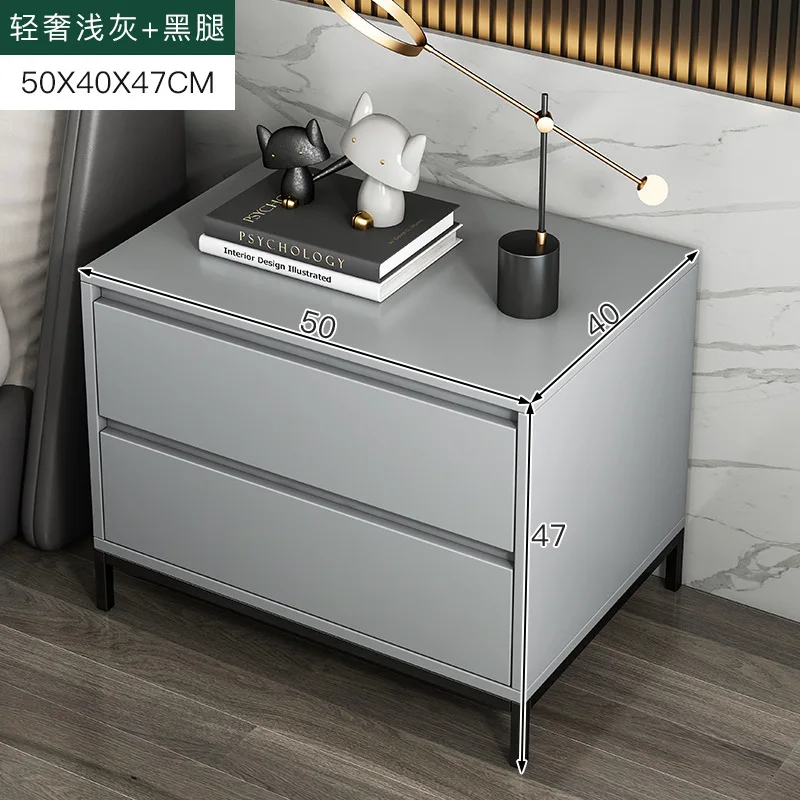 

2023 Year AOLIVIYA Bedside Table Modern Minimalist Italian High-end Bedside Table Bedroom Storage Cabinet New Locker
