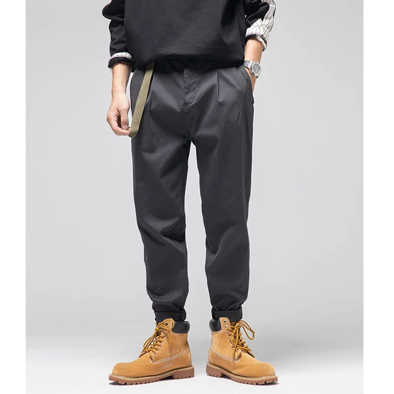 Streetwear Men Chaopai Loose Recreational Black Jeans Autumn and Winter New Pattern Fashion Straight Cylinder Trousers Female