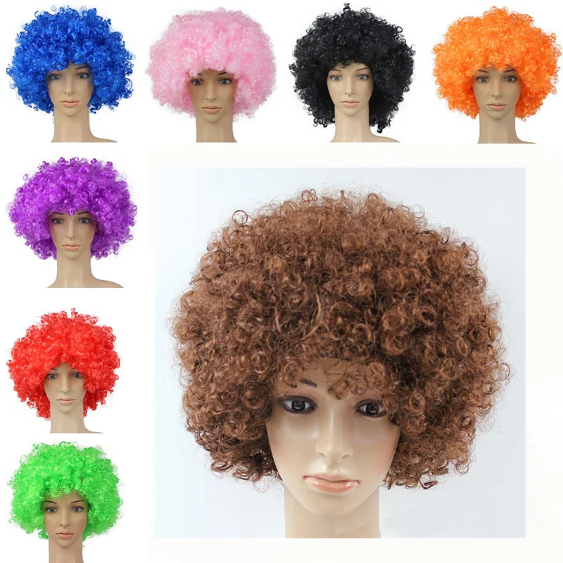 Performance Curly Clown Wavy Wig Explosive Cosplay Funny Hair Christmas Birthday Party Disco Decoration Gift