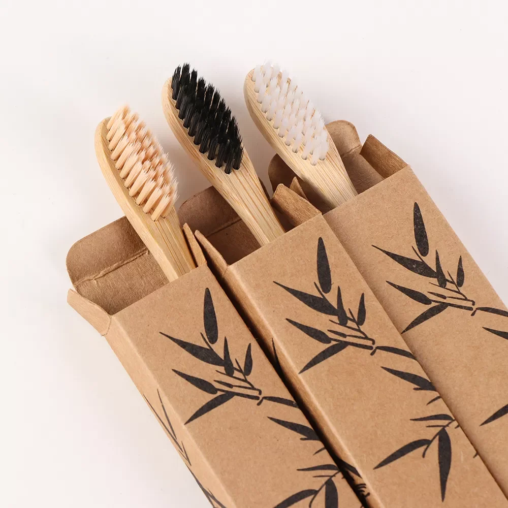 

NEW2023 1PC Wooden Toothbrush Solid Bamboo Handle Soft Fibre Eco-Friendly Teeth Brushes Dental Cleaning Adult Oral Care Healthy