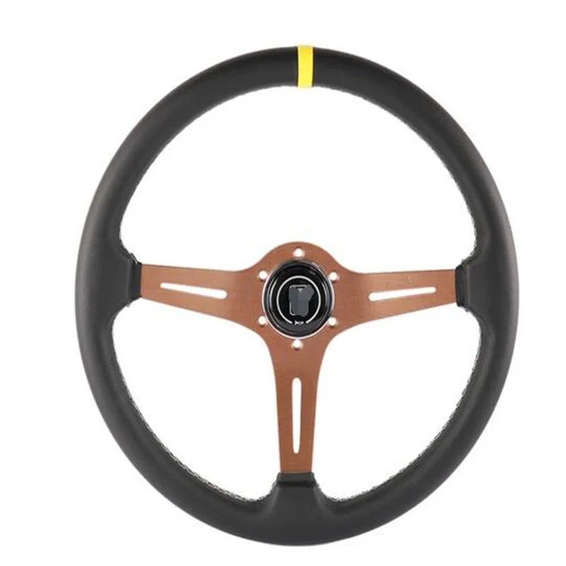 

Italy ND 370mm/14.5inch Racing Car Real Leather Drifting Steering Wheel