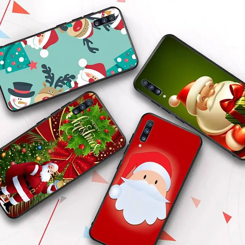 

Cartoon Christmas Santa Claus Phone Case for Samsung A51 01 50 71 21S 70 31 40 30 10 20 S E 11 91 A7 A8 2018