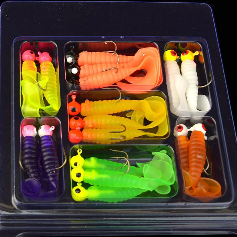 

17pcs Artificial Fishing Lure Bait Simulation Soft Accessories Tool Hook For Lake Sea Ys-buy