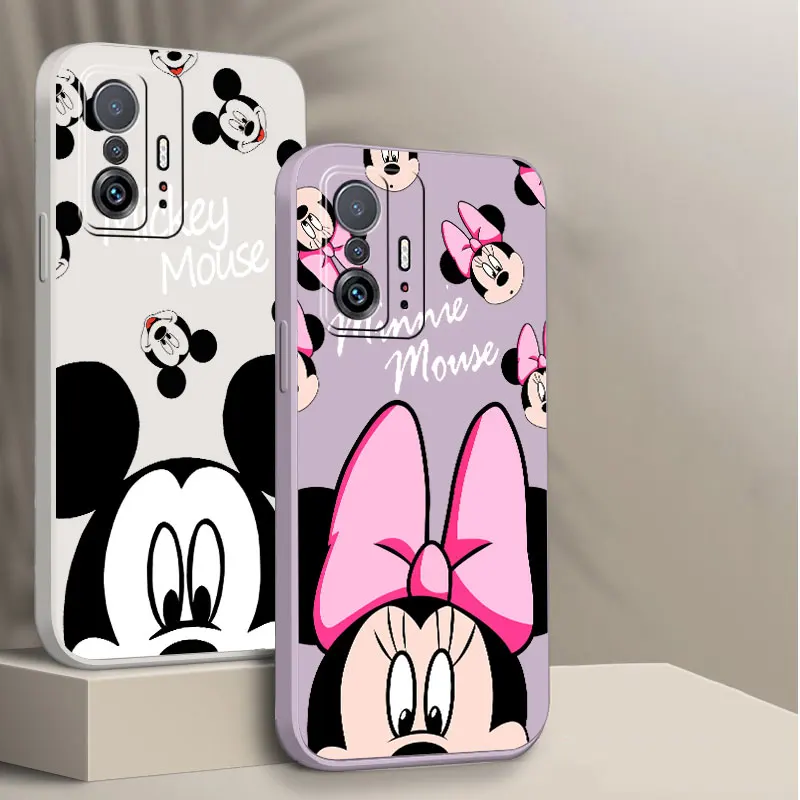 Disney Mickey Mouse Liquid Case for Xiaomi Mi 10 Lite 9 SE 12T 11 Pro 11T Pro 11 Lite 10T 11T 12T Pro 12 Cover Capa Luxury images - 6